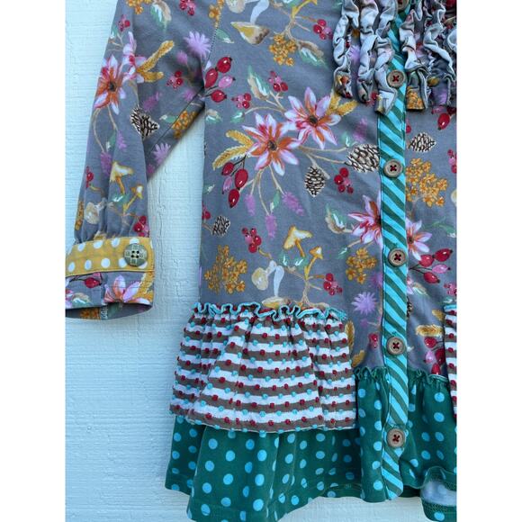 Matilda Jane Whimsical‎ Long Sleeve Ruffle Shirt, Girls size 6 - Picture 4 of 4